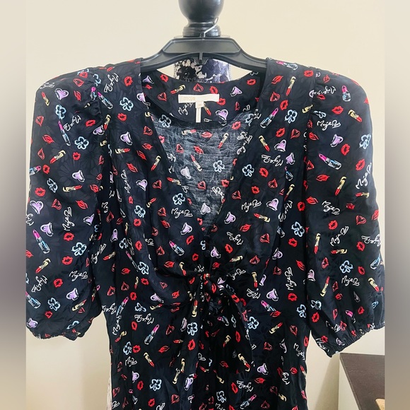 Maje Printed Jacquard Midi Dress - Picture 7 of 7